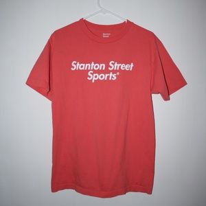 Stanton Street Sports pink logo tee - Medium